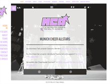 Tablet Screenshot of munichcheerallstars.de